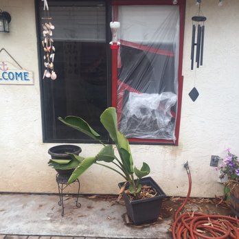 Simonsen Painting - Welcome home! No call no note just a busted window! "Nice doin business with ya!" - Painters Near Me - Valley Center, California