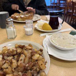 The Original Pancake House - Dutch Baby, potatoes, Side of Homemade Gravy
