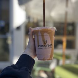 Evergreen Juice Bar - PB&J smoothie