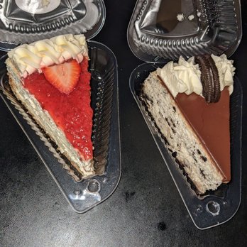Banham’s Cheesecake - Slice of Strawberry Cheesecake Slice of Oreo Cheesecake - Desserts Near Me - Phoenix, Arizona