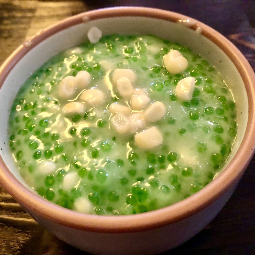 Sanook Soi 38 - Hot Tapioca Pudding with Tender Corn Sprinkles - Thai Near Me - Los Angeles, California Sanook Soi 38 - Hot Tapioca Pudding with Tender Corn Sprinkles - Thai Near Me - Los Angeles, California