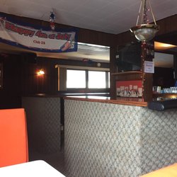 Club 28 - Bar area, orange benches