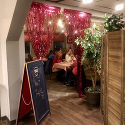 Pasta Grill Mansfield - Inside decorated for Galentine's Day Event