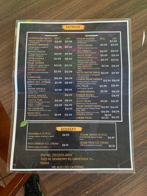 Menu photo 1 Mint Indian Cuisine Gainesville, FL