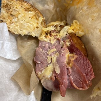 McAlister's Deli - Half of a half of a Reuben, or lack there of; meat the only thing plentiful but over cooked... - Delis Near Me - High Point, North Carolina