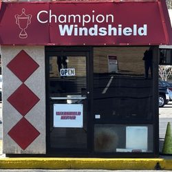Champion Windshield Repair - In parking lot !!!