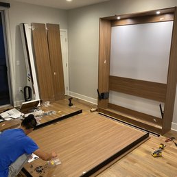 Chris assembling Murphy Bed Chris assembling Murphy Bed