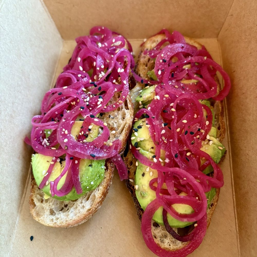 Revolution Roasters - Avocado and pickled onion toast. Delicious. - Coffee Roasteries Near Me - Carlsbad, California Revolution Roasters - Avocado and pickled onion toast. Delicious. - Coffee Roasteries Near Me - Carlsbad, California