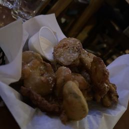 Cute date night spot with amazing fried pickles. Cute date night spot with amazing fried pickles.