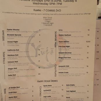 Yujo - Menu - Japanese Near Me - Dallas, Texas