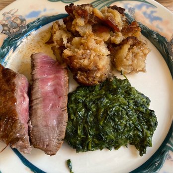 Peter Luger - German fries and cream of spinach - Steakhouses Near Me - Brooklyn, New York