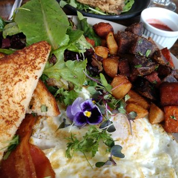 Neptune's - There standard with a couple fried oysters. Eggs, bacon, potatoes, salad - New American Near Me - Alameda, California Neptune's - There standard with a couple fried oysters. Eggs, bacon, potatoes, salad - New American Near Me - Alameda, California