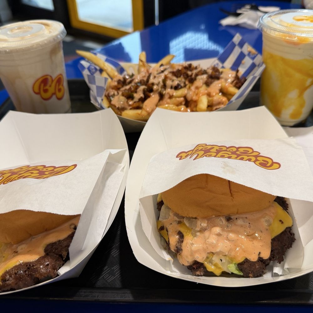 Burger Bodega - Doug Smash Burger- Double, Chopped Fries, Mango Lassi and Vietnamese coffee shakes - Burgers Near Me - Houston, Texas