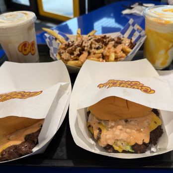 Burger Bodega - Doug Smash Burger- Double, Chopped Fries, Mango Lassi and Vietnamese coffee shakes - Burgers Near Me - Houston, Texas
