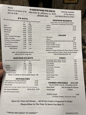 Parentons Poboys by null