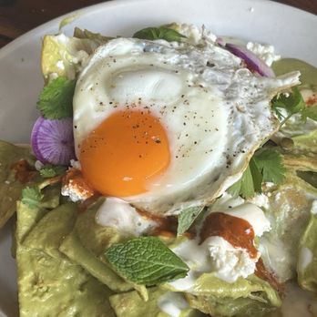 Manuela - Green Salsa Chilaquiles - New American Near Me - Los Angeles, California Manuela - Green Salsa Chilaquiles - New American Near Me - Los Angeles, California