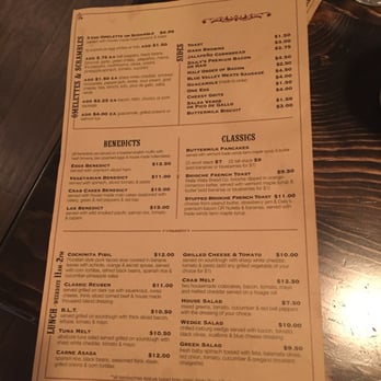 Bacon & Eggs - B side of the menu - New American Near Me - Walla Walla, Washington