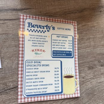 Beverly’s - Coffee menu - Breakfast & Brunch Near Me - Gibraltar, Michigan Beverly’s - Coffee menu - Breakfast & Brunch Near Me - Gibraltar, Michigan