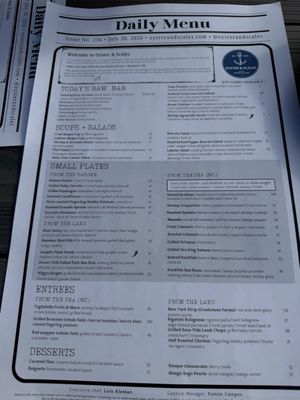 Menu photo 7 Oyster & Scales Ocean City, MD Menu photo 7 Oyster & Scales Ocean City, MD