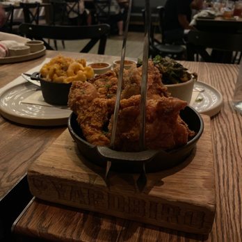 Yardbird - Half chicken, Mac n cheese , and Brussels sprouts - Southern Near Me - Las Vegas, Nevada Yardbird - Half chicken, Mac n cheese , and Brussels sprouts - Southern Near Me - Las Vegas, Nevada