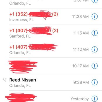 Reed Nissan - 7 calls and 7 voicemails later. - Car Dealers Near Me - Orlando, Florida Reed Nissan - 7 calls and 7 voicemails later. - Car Dealers Near Me - Orlando, Florida