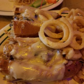 Flanigan's - Coconut Grove - Chicken philly with curly fries - Seafood Near Me - Coconut Grove, Florida