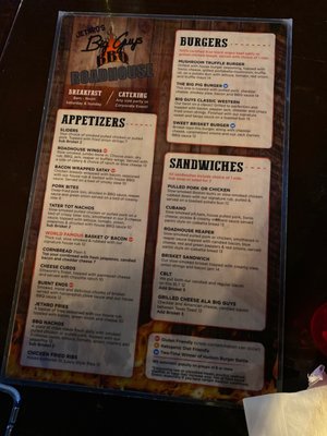 Menu photo 1 Big Guy's BBQ Roadhouse Hudson, WI