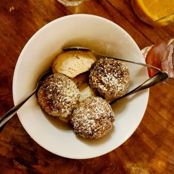 Zona Rosa - Pumpkin fritters with horchata ice cream. - Mexican Near Me - San Jose, California Zona Rosa - Pumpkin fritters with horchata ice cream. - Mexican Near Me - San Jose, California