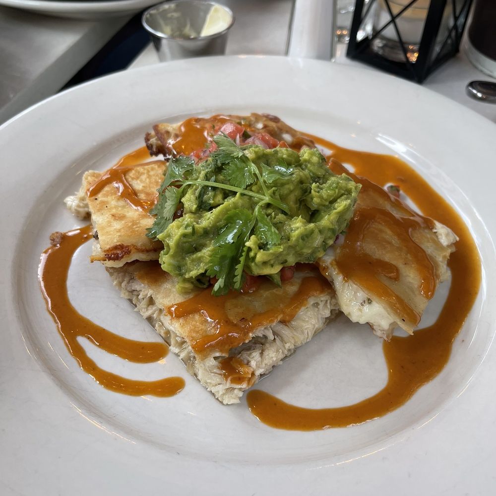 44 & X Hell's Kitchen - roasted chicken quesadilla, pico de gallo, avocado relish - New American Near Me - New York, New York