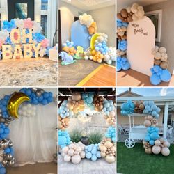 Peaceful Events - Baby Shower Balloon decor