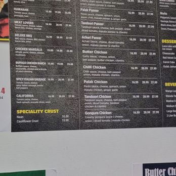 Mumbai crust - Half of the menu - Pizza Near Me - Syracuse, New York