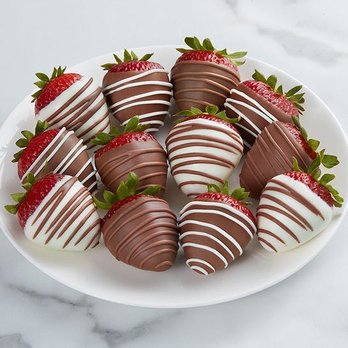 Delightfully Dipped - a plate of chocolate covered strawberries - Desserts Near Me - Denver, Colorado Delightfully Dipped - a plate of chocolate covered strawberries - Desserts Near Me - Denver, Colorado