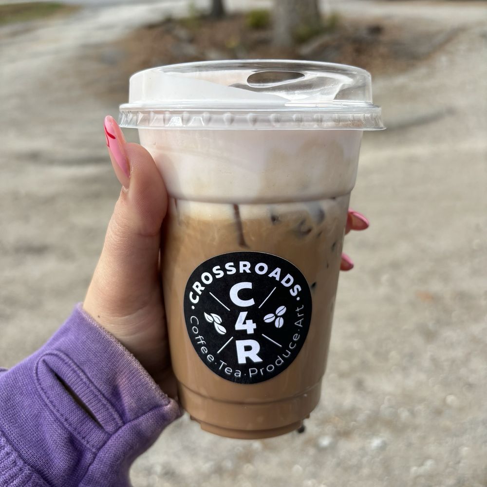 Mocha latte w/ strawberry cold foam