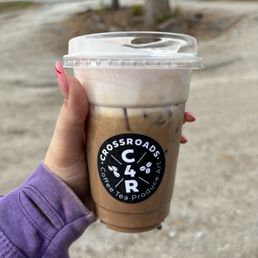 Mocha latte w/ strawberry cold foam