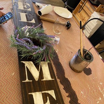 Pikasso Swig - Drying our sign - Team Building Activities Near Me - Charlottesville, Virginia