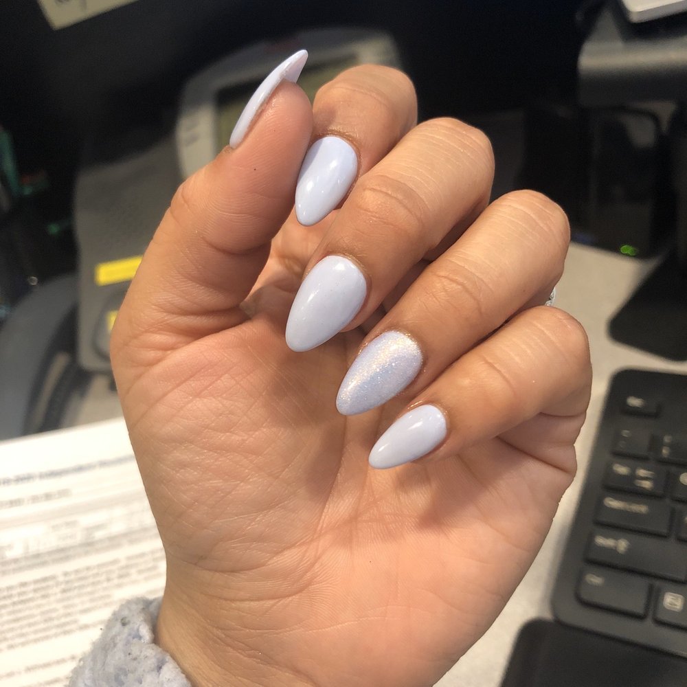 Pure Nails Spa - Almond acrylics done by Amber! - Nail Salons Near Me - Pasadena, California Pure Nails Spa - Almond acrylics done by Amber! - Nail Salons Near Me - Pasadena, California