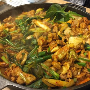 Mapo Chicken - Chicken, rice cake, korean sweet potato, and veggies - Korean Near Me - Los Angeles, California Mapo Chicken - Chicken, rice cake, korean sweet potato, and veggies - Korean Near Me - Los Angeles, California