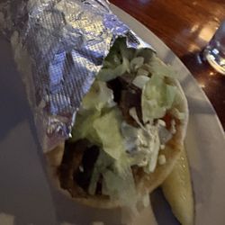 Reynolds Street Bar and Grill - Gyro on Pita Wrap needs a little more protein for the price