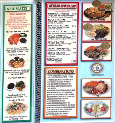 Menu photo 6 La Paz Grocery and Restaurant Marshall, MO