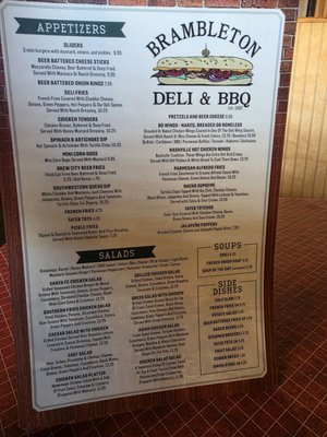 Menu photo 1 The Brambleton Deli Roanoke, VA Menu photo 1 The Brambleton Deli Roanoke, VA
