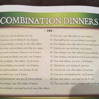 Costa Oaxaquena - Menu as of 07/2017 - Mexican Near Me - Belmont, Mississippi