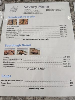 Menu photo 1 GK Pastry & Sourdough Los Altos, CA Menu photo 1 GK Pastry & Sourdough Los Altos, CA