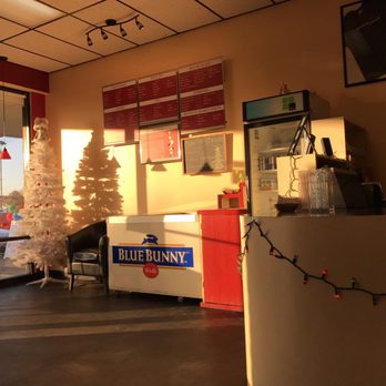 Boba Zone - a christmas tree in the window - Coffee & Tea Near Me - Wichita, Kansas