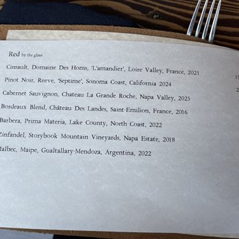 3rd Cousin - Red wine by the glass menu at 3rd Cousin in San Francisco. - New American Near Me - San Francisco, California 3rd Cousin - Red wine by the glass menu at 3rd Cousin in San Francisco. - New American Near Me - San Francisco, California