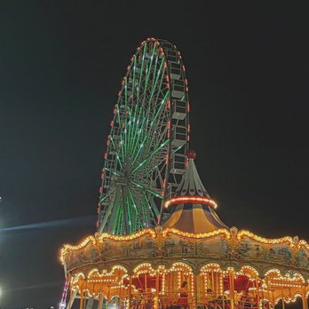 Steel Pier - Ferris wheel and merry go round. - Amusement Parks Near Me - Atlantic City, New Jersey Steel Pier - Ferris wheel and merry go round. - Amusement Parks Near Me - Atlantic City, New Jersey