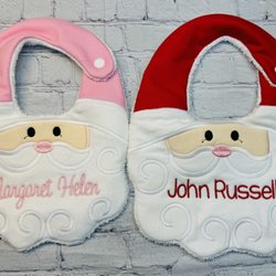LG Stitchin - #santa #custombib