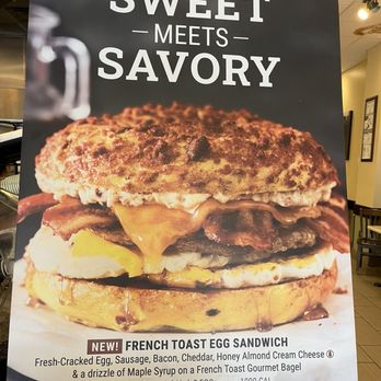Manhattan Bagel - French Toast Egg Sandwich - Breakfast & Brunch Near Me - Englewood, New Jersey Manhattan Bagel - French Toast Egg Sandwich - Breakfast & Brunch Near Me - Englewood, New Jersey