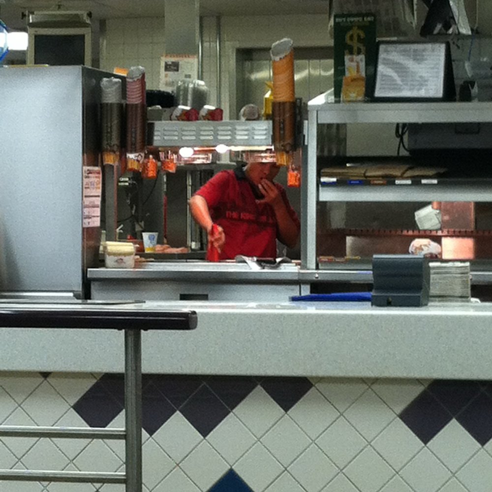 Burger King - Yes, that's an employee eating the fries while she's working!!! - Fast Food Near Me - Kapolei, Hawaii Burger King - Yes, that's an employee eating the fries while she's working!!! - Fast Food Near Me - Kapolei, Hawaii