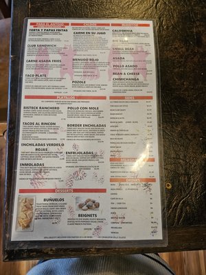 Menu photo 5 El Rincon Restaurant Big Bear Lake, CA Menu photo 5 El Rincon Restaurant Big Bear Lake, CA