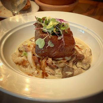 Zoubi - Braised short ribs over scallop noodles - New American Near Me - New Hope, Pennsylvania